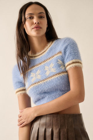 Alpine Fuzzy Knit Sweater (Final Sale)