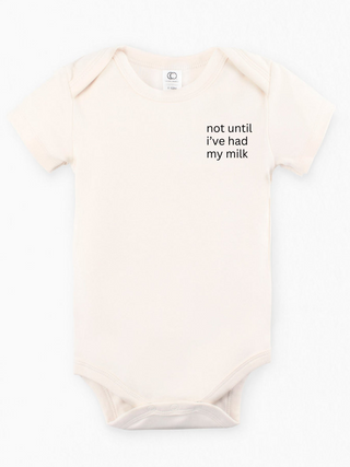"Milk First" Organic Baby Onesie
