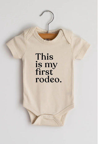 This Is My First Rodeo Modern Organic Baby Bodysuit