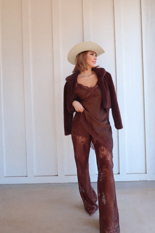 Espresso lace cami & pant (Sold as Set)