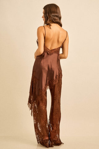 Espresso lace cami & pant (Sold as Set)