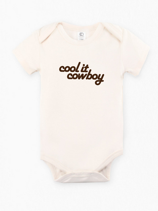 "Cool It, Cowboy" Organic Baby Onesie
