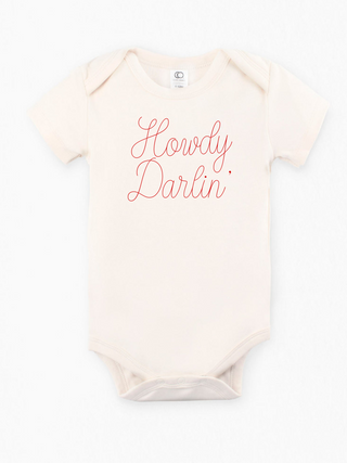 "Howdy Darlin'" Organic Baby Onesie