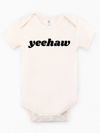 "Yeehaw'" Organic Baby Onesie