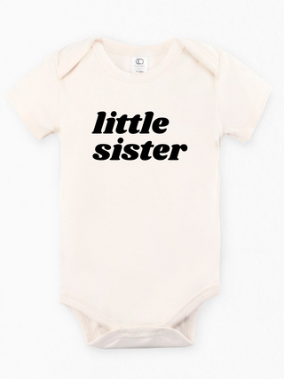 "Little Sister'" Organic Baby Onesie