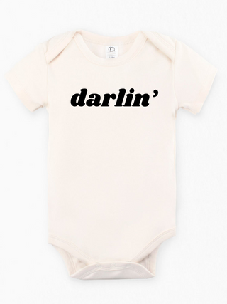 "Darlin''" Organic Baby Onesie