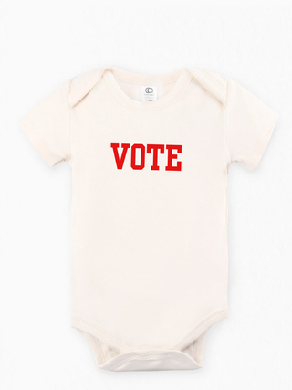 "VOTE" Organic Baby Onesie