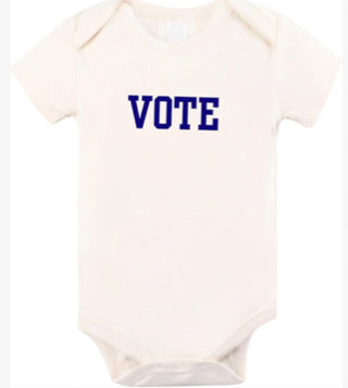 “VOTE" Organic Baby Onesie