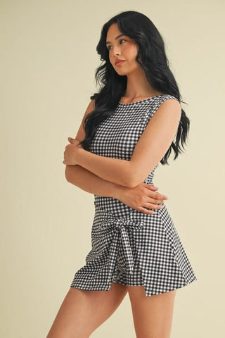 Pickleball (Black Gingham)