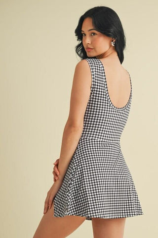 Pickleball (Black Gingham)
