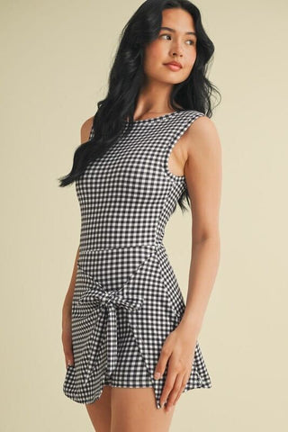 Pickleball (Black Gingham)